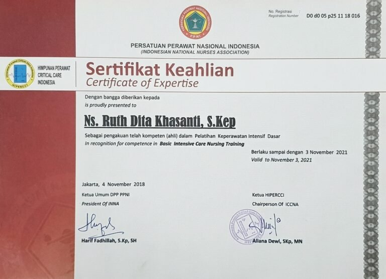 Cetificate of Expertise