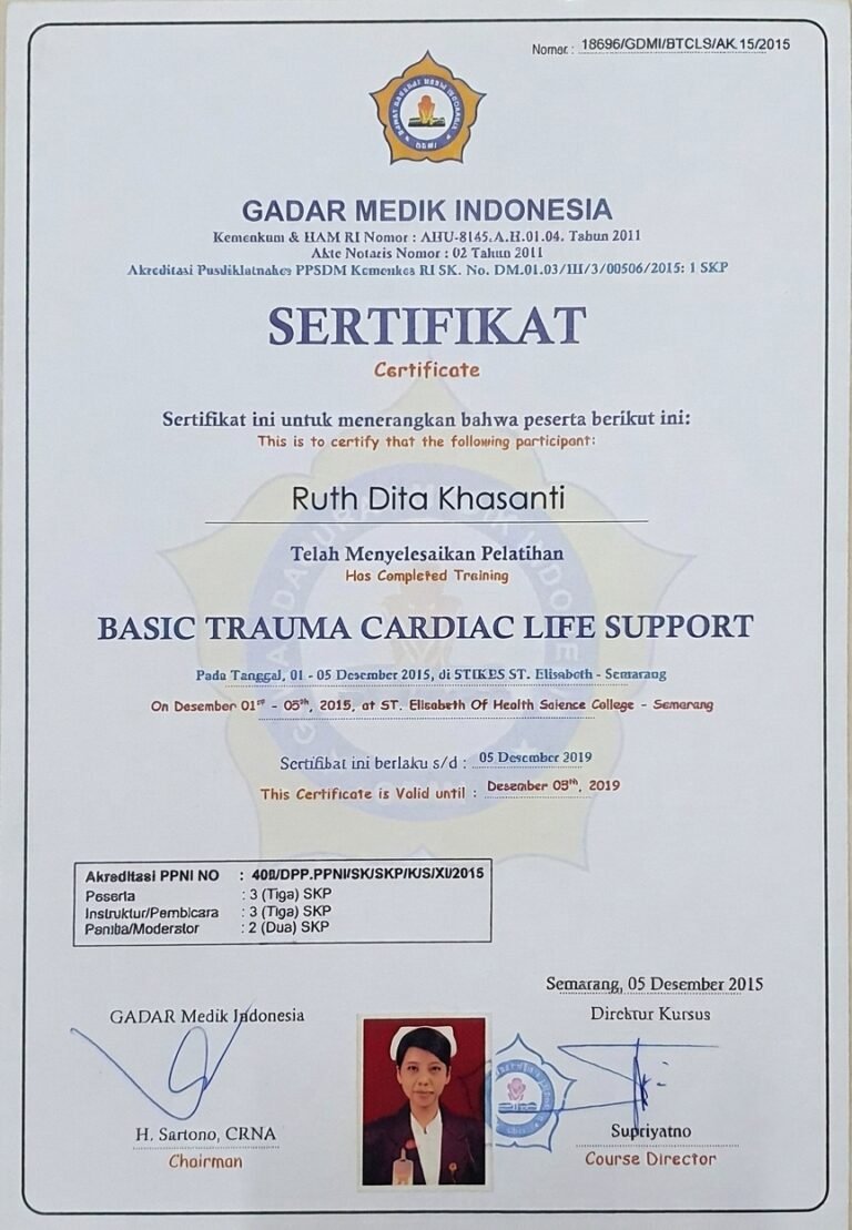 Sertifikat Gadar Medik Indonesia