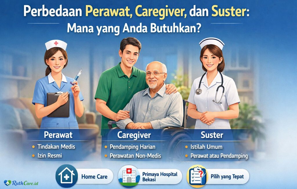perbedaan perawat dan caregiver